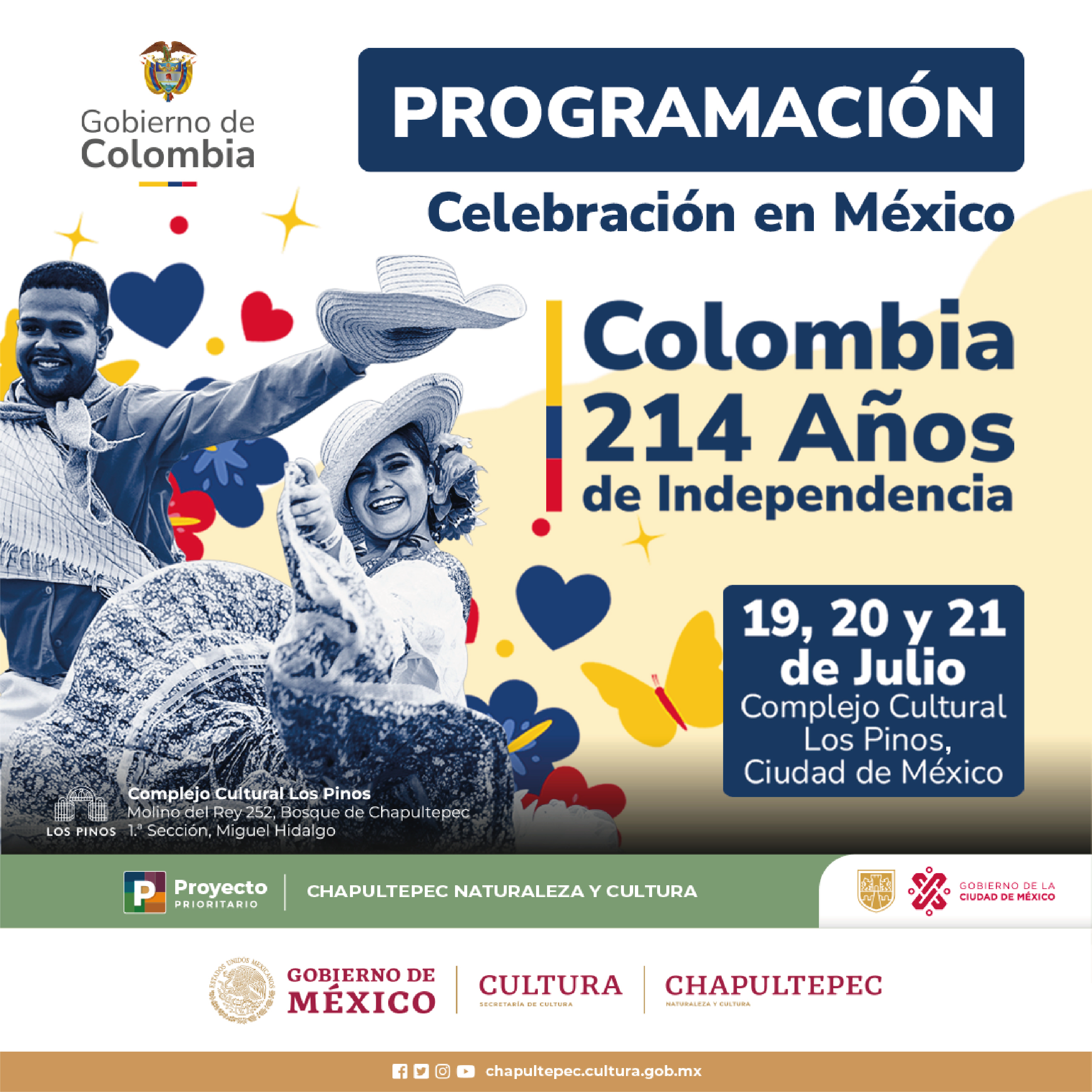 Consulado en México celebra los 214 años de la Independencia de Colombia - 1