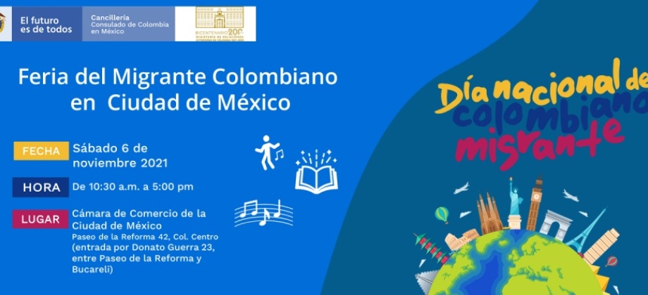 El Consulado General invita a la comunidad a la Feria del Migrante Colombiano