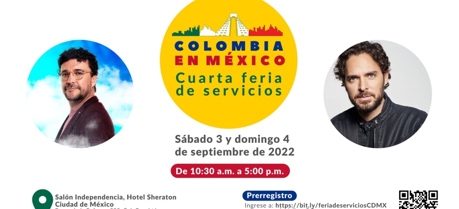 Andrés Cepeda y Manolo Cardona le invitan a nuestra cuarta Feria de Servicios