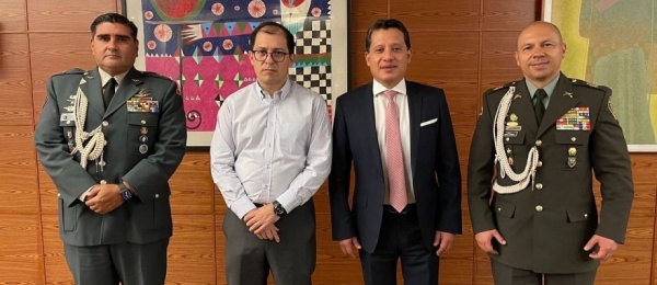 Cónsul de Colombia en México, Luis Oswaldo Parada Prieto se reunió con el Fiscal Francisco Barbosa Delgado