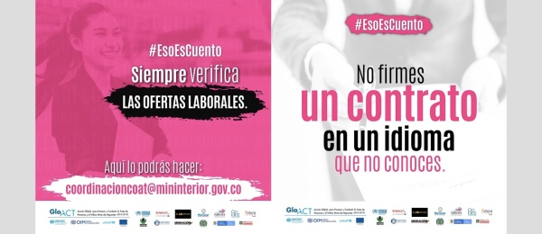 No sea víctima de trata, el Consulado de Colombia en México le invita a que siempre verifique si las ofertas de trabajo son reales